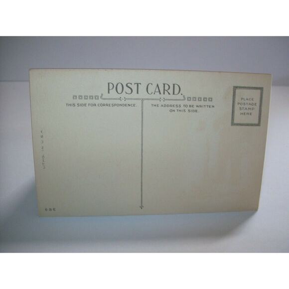 Easter Postcard Cheery Greetings Butterfly Series 68 E Original Unused Vintage - Picture 5 of 5